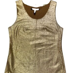 BCBG Gold sleeveless top size s